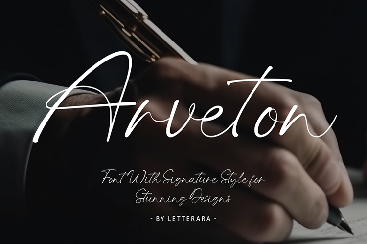 Preview of Arveton Font