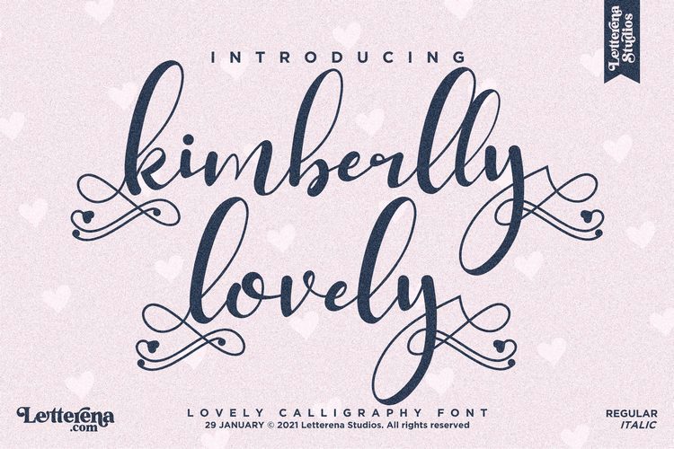 kimberlly lovely Font