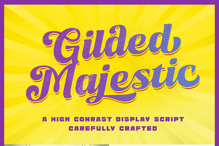 Gilded Majestic Script Font