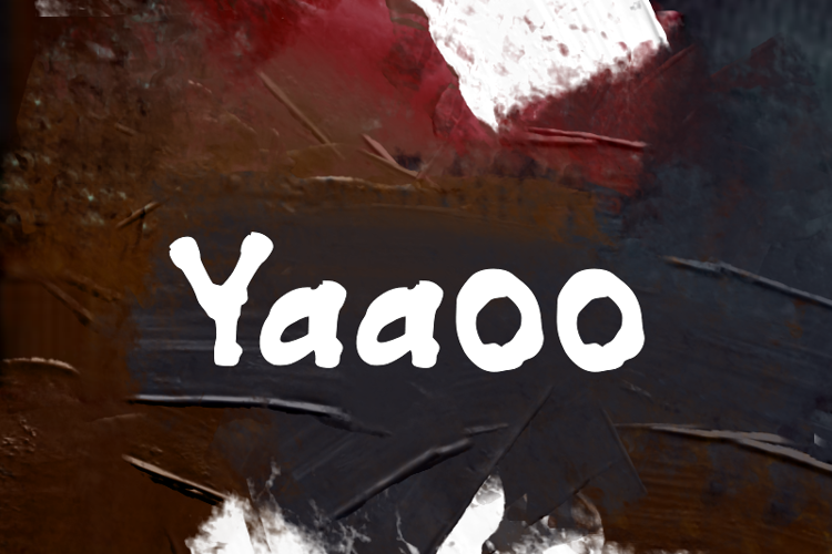 Preview of y  Yaaoo Font