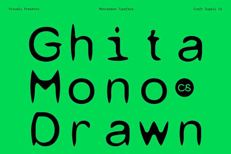 Preview of CS Ghita Mono Drawn Font