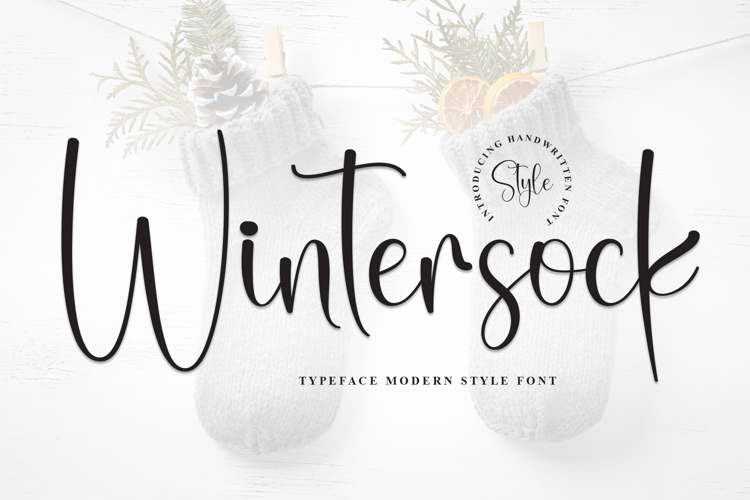Preview of Wintersock Font