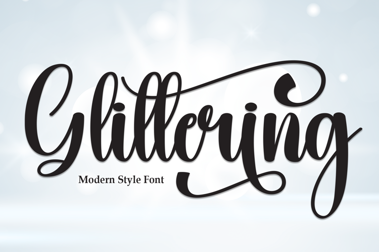 Preview of Glittering Font