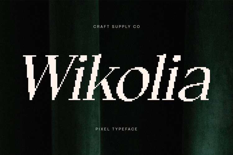 Preview of Wikolia Pixel Font