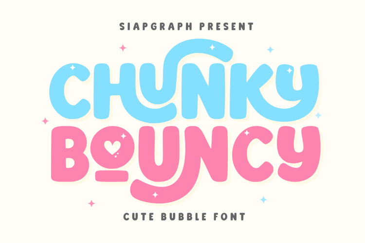 Preview of Chunky Bouncy Font