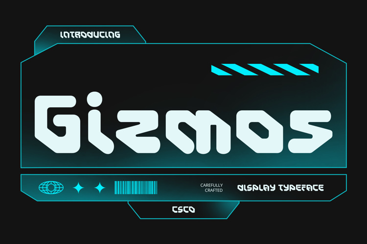 Preview of Gizmos Font