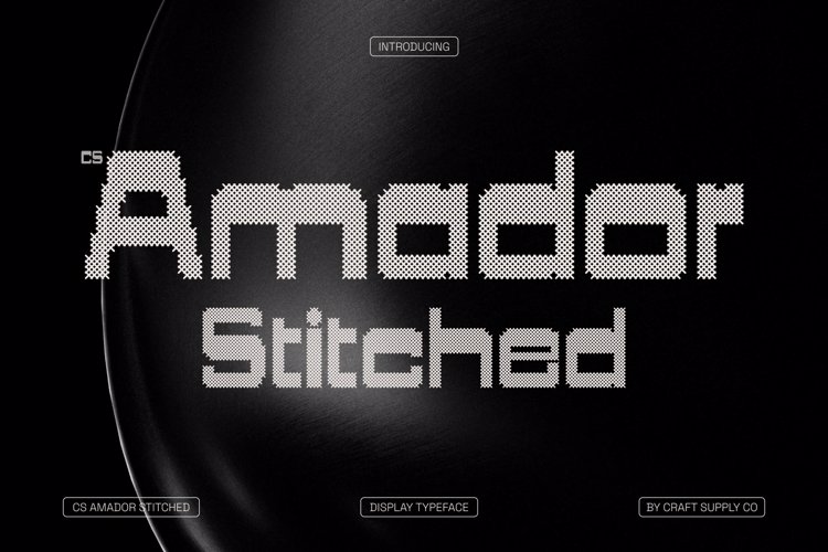 Preview of CS Amador Stitched Font