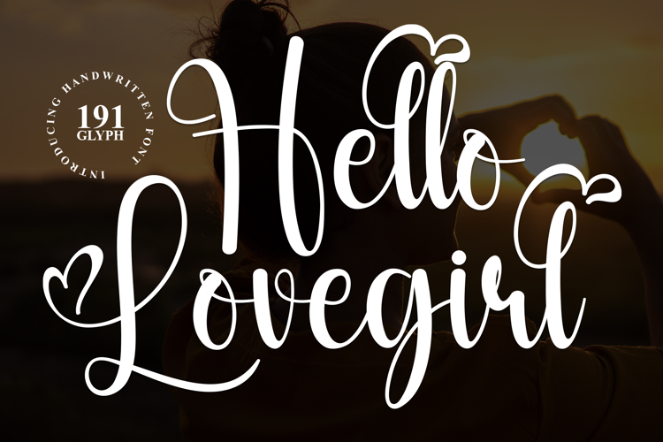 Preview of Hello Lovegirl Font