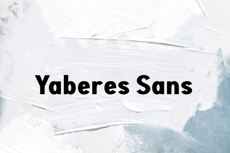 Preview of y   Yaberes Sans Font