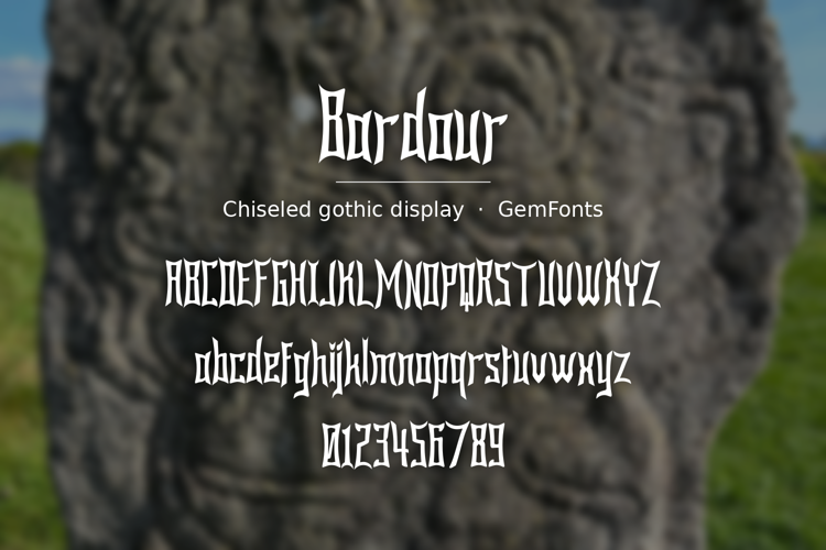 Preview of Bardour Font