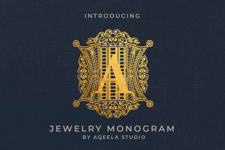 Jewelry Monogram Font
