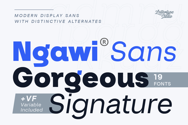 Preview of Ngawi Font
