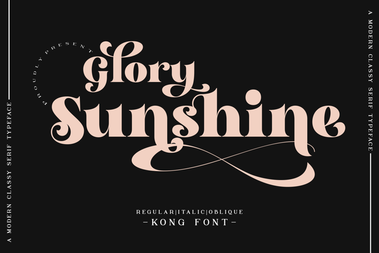 Glory Sunshine Font