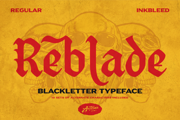 Preview of Reblade Font