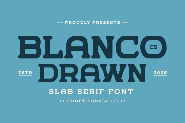 Preview of CS Blanco Drawn Font