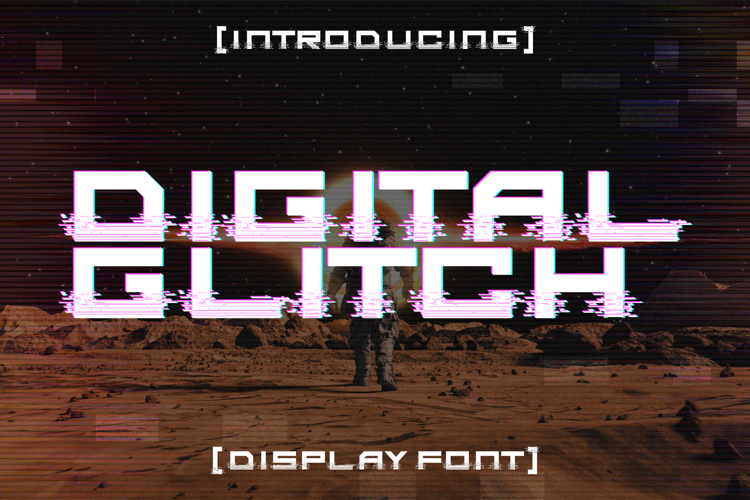 Digital Glitch Font