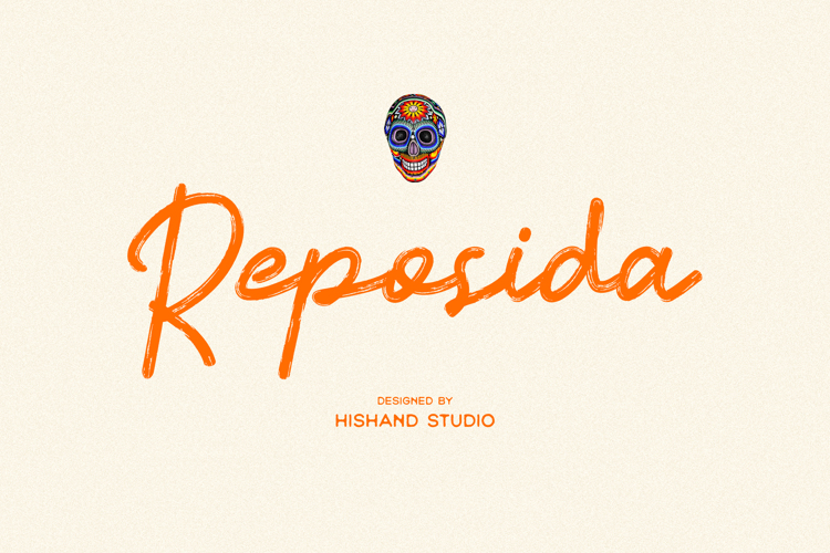 Preview of Reposida Font