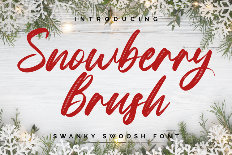Preview of Snowberry Brush Font