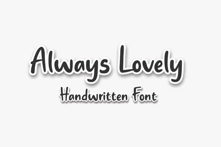 Always Lovely Font