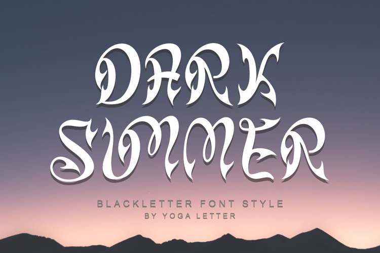Preview of Dark Summer Font