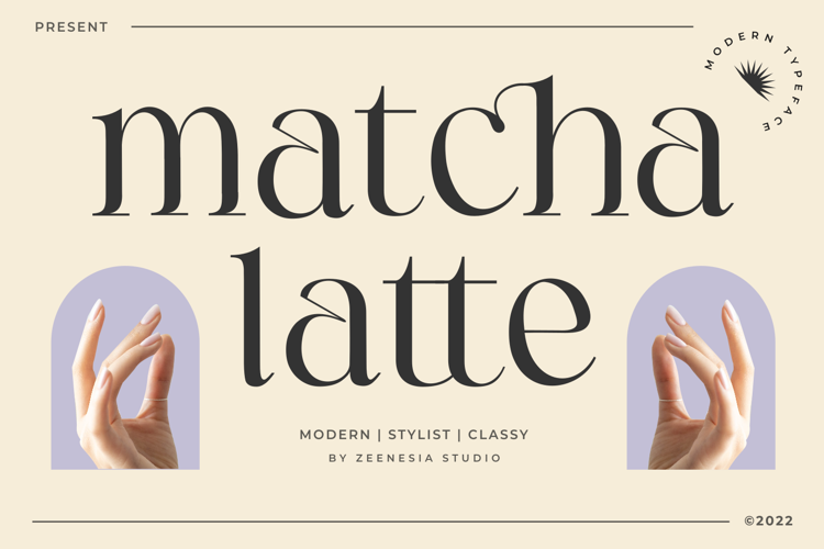 Matcha Latte Only Font