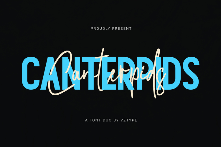 Canterpids Signature Font