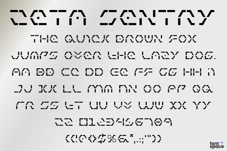Zeta Sentry Font