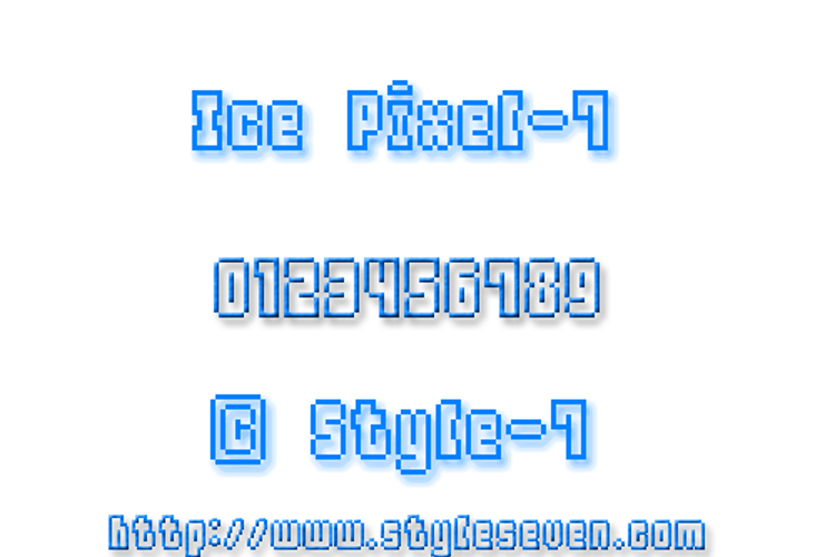 Ice Pixel7 Font