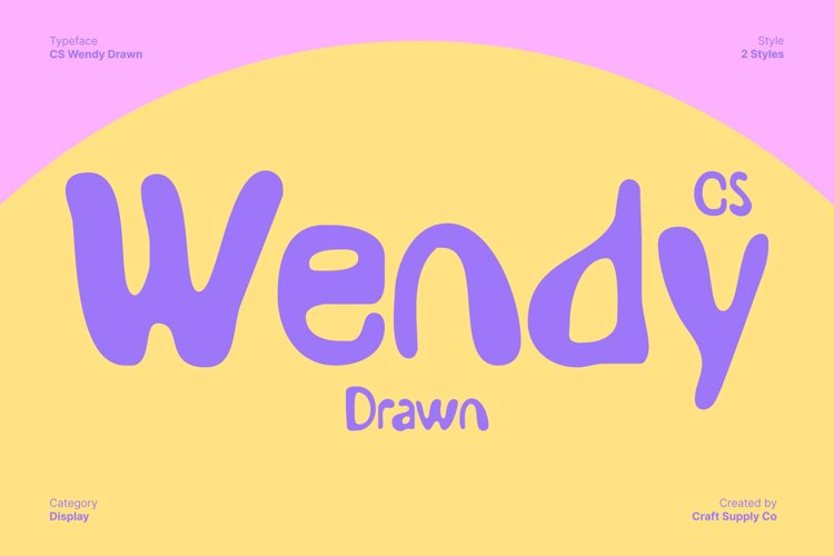 Preview of CS Wendy Drawn Font