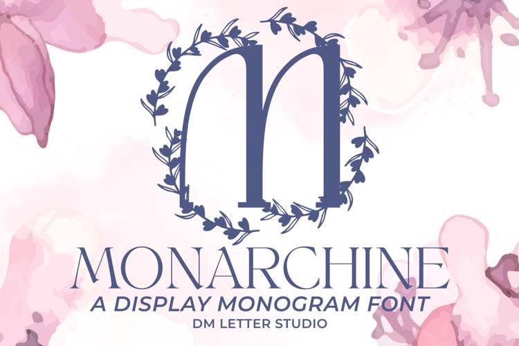 Preview of Monarchine Monogram Font