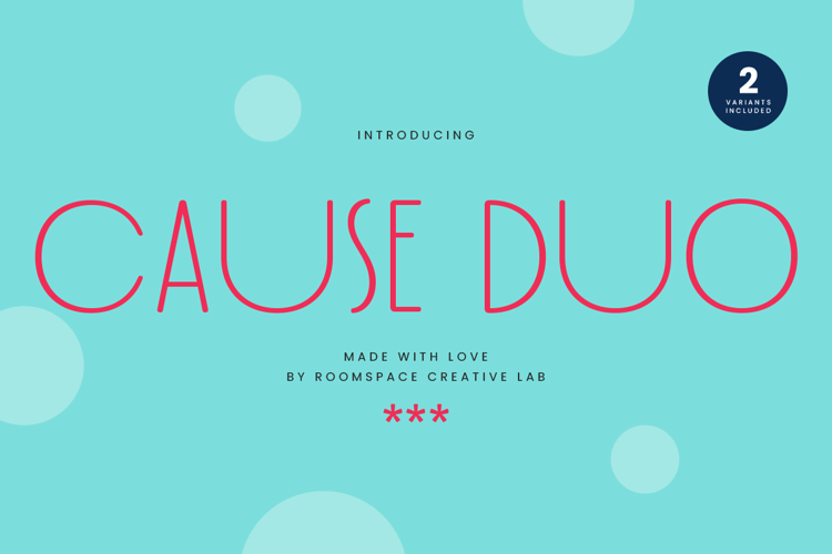 Preview of Cause Duo Font