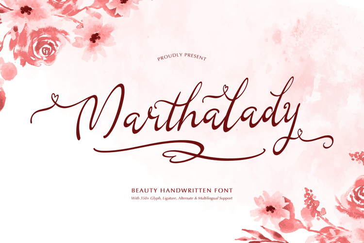 Preview of Marthalady Font