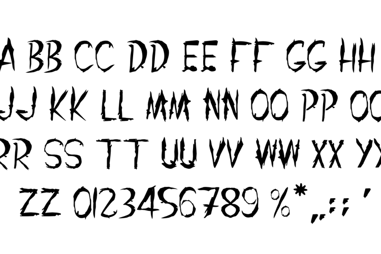 THE SHANGHAI GHOST Font