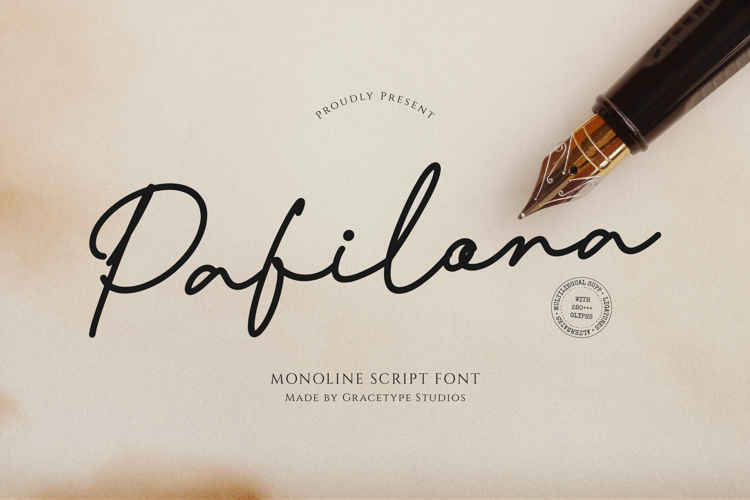 Preview of Pafilona Font