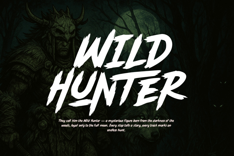 Preview of Rowler Wild Font
