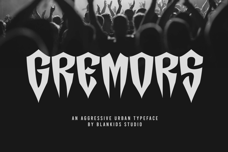 Preview of Gremors Font