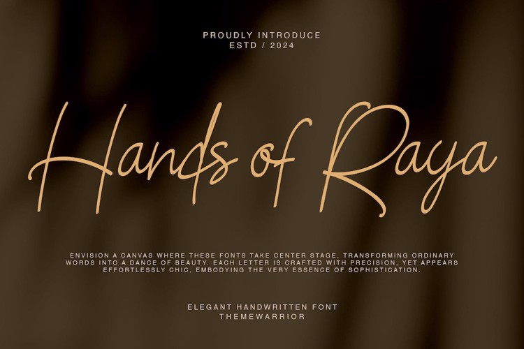 Preview of Hands of Raya Font