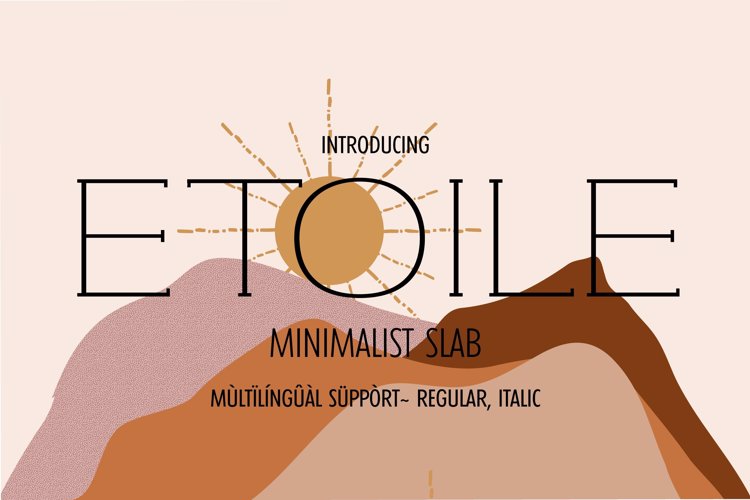 Preview of ETOILE Font