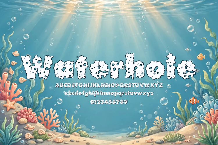 Preview of Waterhole Font