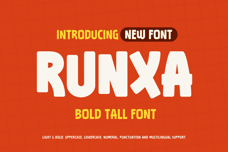 Preview of Runxa Font