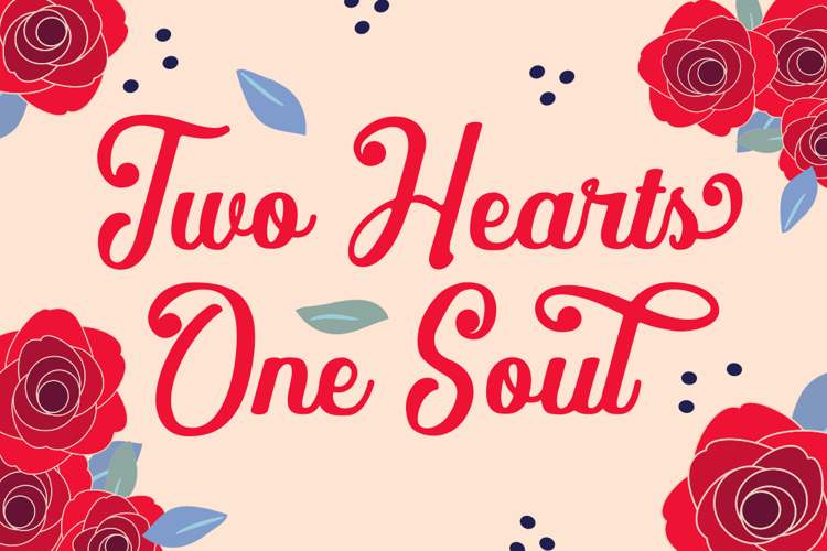 Preview of Floravine Romantic Font