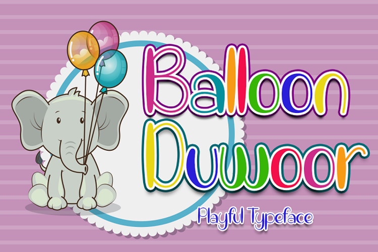 Balloon Duwoor Font