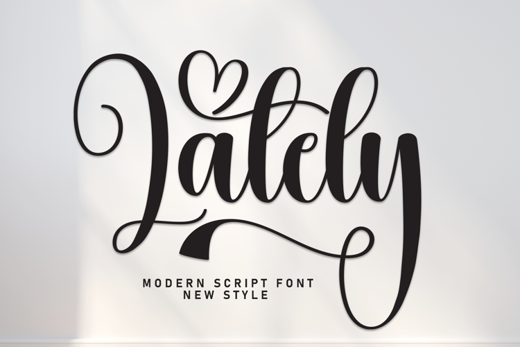 Preview of Lately Font