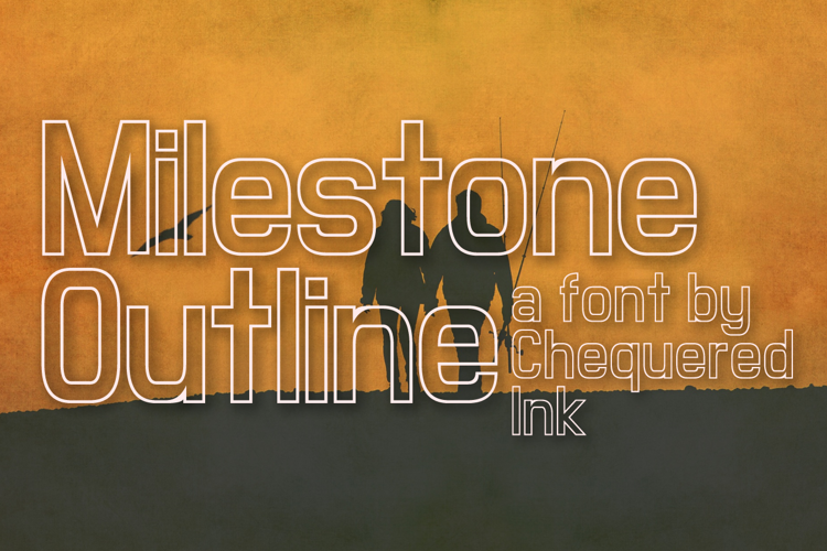 Milestone Outline Font