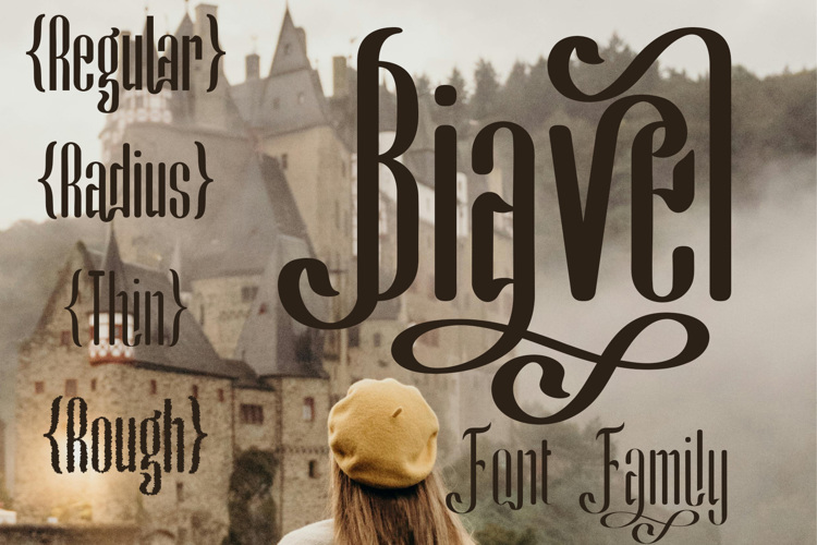 Preview of Biavel Font
