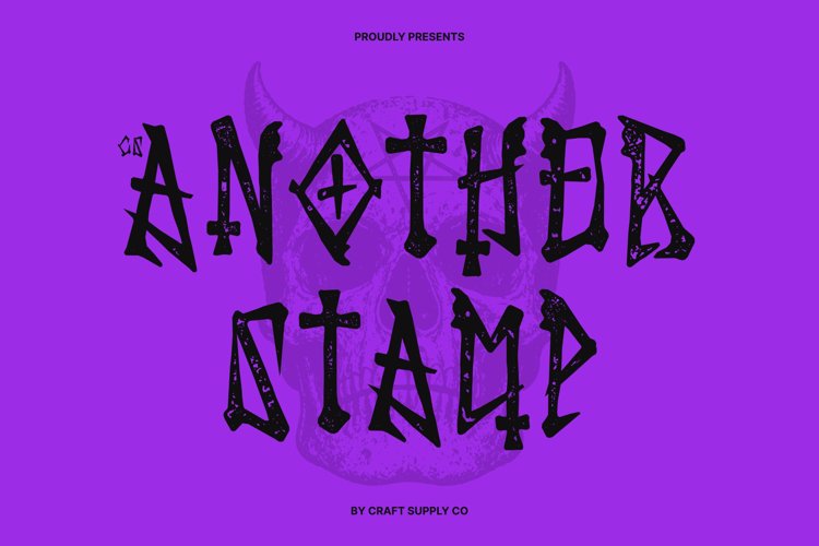 Preview of CS Another Stamp Font