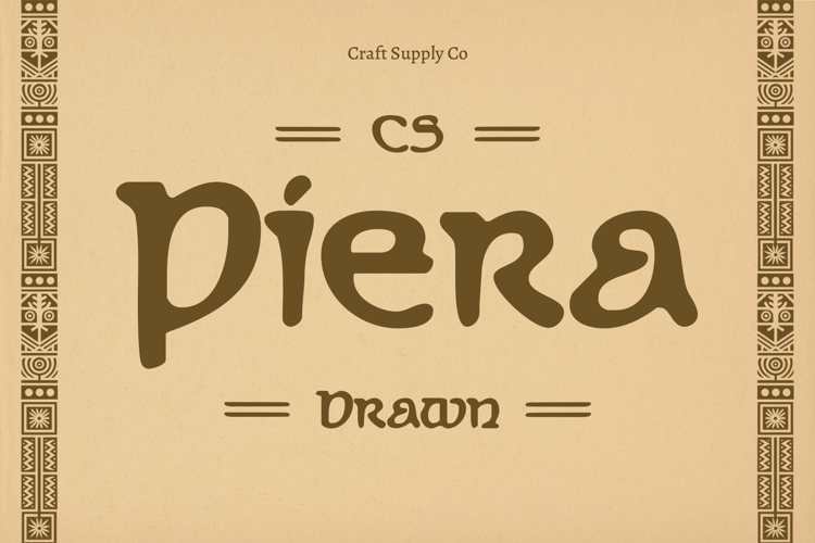 Preview of CS Piera Drawn Font