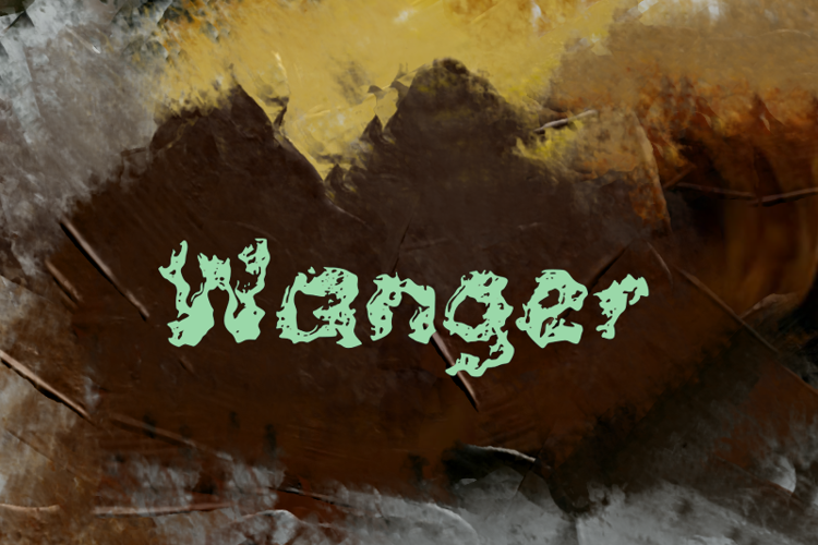 Preview of w Wanger Font