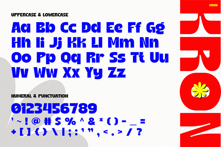 Preview of KRON Font