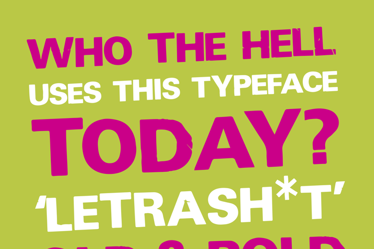 Preview of Letrashit Font